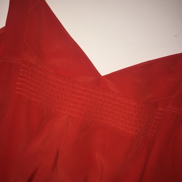 **SOLD** Twelfth Street Cynthia Vincent red silk tank top - Picture 5 of 7